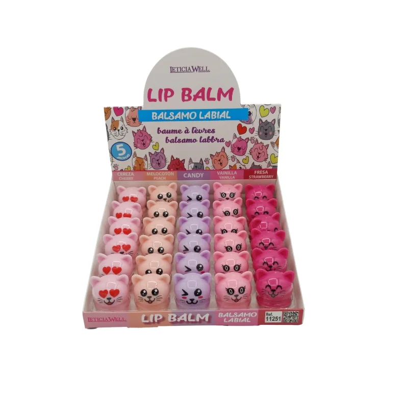 Bálsamo labial gatitos 5 aromas Leticiawell