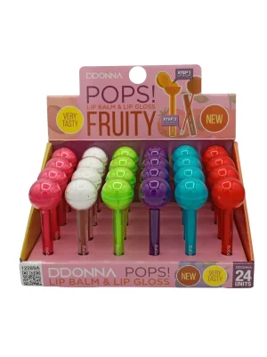 Bálsamo labial gloss & lip balm DDonna pops