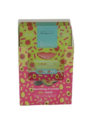 Skincare duo de mascarilla de arcilla roja y aguacate Idc Institute