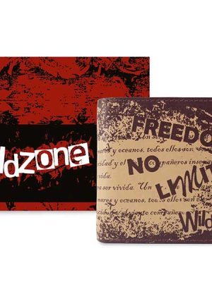 Billetero piel  juvenil WILDZONE “Colección Bombay”Letras